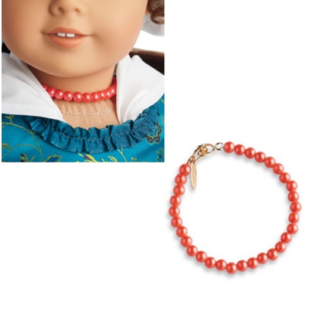 AMERICAN GIRL Felicity Beforever Coral Necklace
